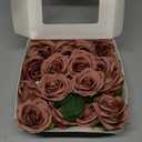 Roses Artificial Flowers Artificial Roses Fake Rose Silk Rose Fake Flowers with Stems for DIY Wedding Bouquets Party Tables Centerpieces Floral Arrangements (16, Dusty Rose)