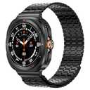 LETOID Magnetic Metal Band Designed for Samsung Galaxy Watch Ultra 47mm (2025/2024), Men Stainless Steel Adjustable Replacement Strap Solid Magnet Clasp Wristbands
