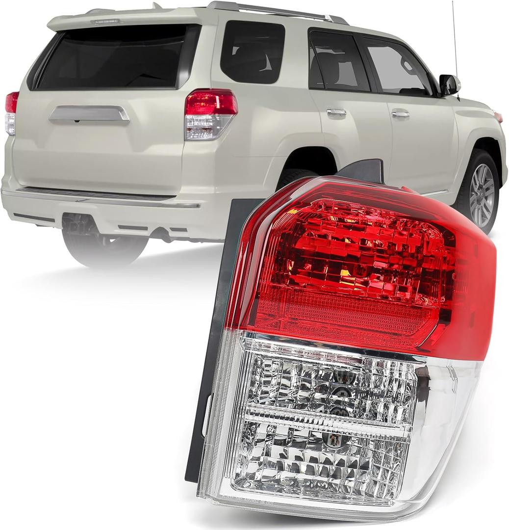 Huray Right Tail Light for Toyota 4Runner 2010 2011 2012 2013 [81551-35360] OE Tail Lamp Brake Light Replacement Passenger Side