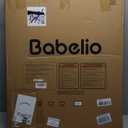 Babelio 26-31 in Narrow Baby Gate for Stairs with Wide Door, PressGuard II | Pressure/Wall Mount, Dual Lock with Indicator, Auto Close, Heavy Duty, Easy Install for Doorways, Kitchens, Hallway, White