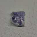 SOLY HUX Women's Metallic Bathing Suit Halter Micro Triangle Top Swimsuit String Thong Two Piece Bikini Sets (Medium, Plain Lilac Purple)