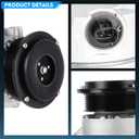 AC Air Conditioner Compressor with Clutch Fit for Toyota Camry 2.4L 2007-2008 2009 (built in Japan, from 03/2009), for RAV4 2.4 2006-2008, for Hiace 2006-2018 2.7L