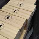 Outdoor Games Large Tower Game 54 Blocks Stacking Game Includes Carry Bag and Scoreboard (Natural) 