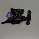 Cat Harness and Leash for Walking Escape Proof Soft Adjustable Cat Leash Breathable Comfortable Vest Easy to Wear Kitten Harness for Outdoor Travel Black XS (XS (4-6lb))