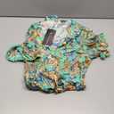 R.Vivimos Womens Summer Cotton Short Sleeve V Neck Floral Print Casual Bohemian Midi Dresses, Small