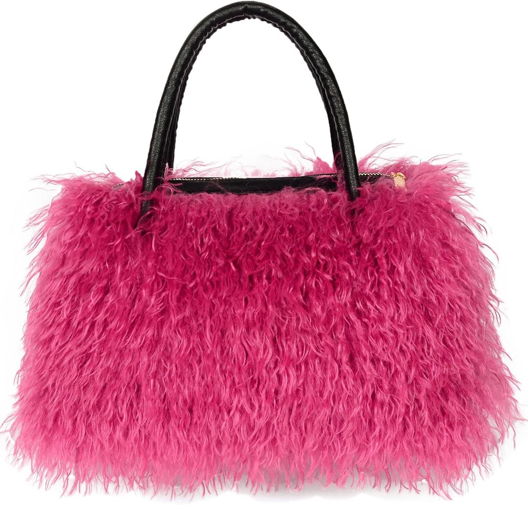 Fluffy Women's Handbag Soft Faux Fur Cute Women's Fur Bag Suitable for Shopping and Traveling
