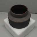 Farmhouse Vase for Home Decor, Vintage Rustic Terracotta Flower Vase Suitable for Home Decor, Living Room, Shelf, Dining Table. Large 7.2 x 9 in (Dark Brown)