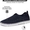 Project Cloud Womens Shoes - Lightweight Summer Loafers for Women with Memory Foam Insole - Breathable Womens Loafers - Perfect Summer Shoes for Women 2025 (Rose, Navy, 8)