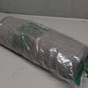 Color&Geometry Rubber Backed Waffle Bath Mat 30x17, Non Slip Machine Washable Bathroom Rugs, Soft Absorbent Chenille Boho Carpet for Bathroom Floor, Tub and Shower, Grey