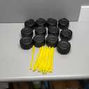 Amyhill 12 Pieces 12 oz Construction Monster Truck Shaped Cups Set Party Favors Truck Construction Cups with Orange Straw Birthday Halloween Christmas Supplies Decoration Plastic for Kids Party