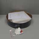 Modern Flush Mount 2-Light Round Black Ceiling Light Fixture, Minimalistic Acrylic Shade Lighting for Bedroom, Laundry Room, Foyer, Hallway (11.8")