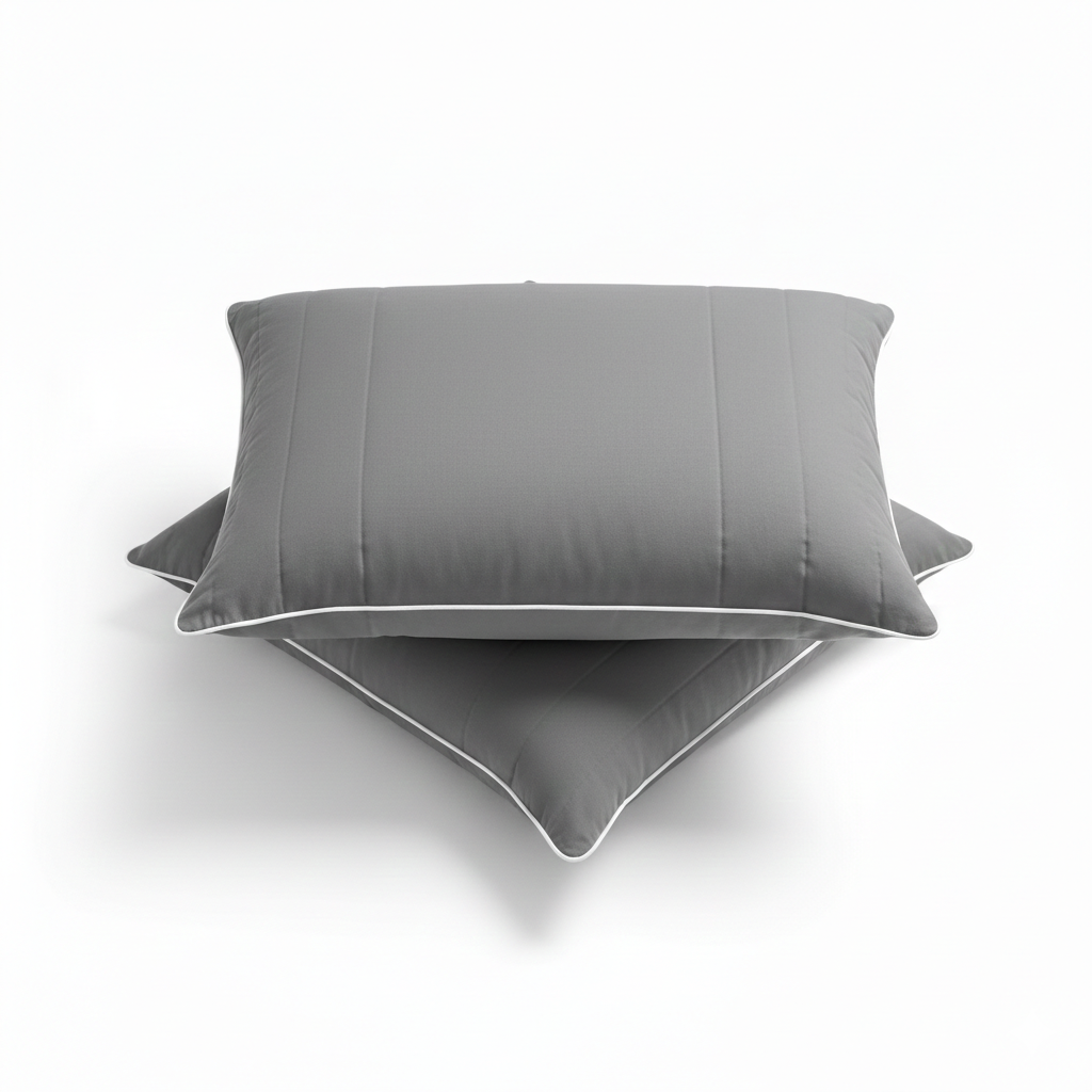 Throw Pillow Decorative 16 X 26 Inches Pack of 2 for Couch Sofa Bed Living Room, Gray