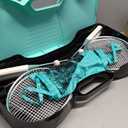 EasyGo Badminton Set, with Net, 4 Racket, 4 Birdies, Portable Storage Box, for Backyards, Outdoor Games, Yard Games
