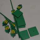 6 Pcs Street Sign Lamp Post Centerpiece Wooden Lamp Post with Street Party Sign Sticker for Toy Decor Friend Birthday Party Supplies Decoration(8 Inch,Green)