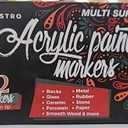 ARTISTRO 12 Acrylic Paint Markers Medium Tip- Easy for All Ages & Levels Acrylic Paint Pens for Fabric, Rocks, Paper, Wood, Canvas, Glass, DIY