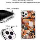 Autumn Collage Pumpkin Witch Halloween Case for iPhone 16 Pro Max, Retro Aesthetic TPU Bumper Cover
