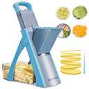 SupMaKin Upgrade Safe Mandoline Slicer Plus, Vegetable Chopper, Potato Slicer, Food Slicer Onion Chopper, Fry Cutter, Veggie Salad Dicer Kitchen Chopping Artifact Gifts (Blue) : Home & Kitchen