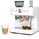 Café Bellissimo Semi Automatic Espresso Machine with Grinder & Milk Frother
Copper Accents, WiFi App Control, Large 95oz Tank, Matte White