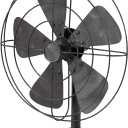 Deco 79 Metal Fan Decorative Sculpture Home Decor Statue, Accent Figurine 15" x 8" x 18", Black