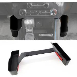 Center Console Shifter Organizer Tray Compatible with Ford Bronco 2/4 Door 2025 2024 2023 2022 2021, Gear Side Storage Box Interior Accessories