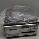 MUSITREND Record Player 9 in 1 3 Speed Bluetooth Vintage Turntable CD Cassette Vinyl Player AM/FM Radio USB/SD Playback Auxin RCA LineOut (Silver)