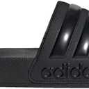 adidas Unisex Adult Adilette Shower Slip On Slides (15 Women/14 Men, Core Black/Core Black/Core Black)