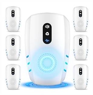 2025 Upgraded Ultrasonic Pest Repellent Indoor Insect Repeller, Pest Control, Repellent Roach, Mouse, Bugs, Mosquito, Mice, Spider, Ant, Rodent Repellent Ultrasonic Plug in, 3 Mode Switching, 6 Packs