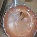 MICHELANGELO Large Frying Pan with Lid, 14 Inch Ceramic Skillet with Nonstick Coating, Healthy Non Stick Fry Pan, Induction Compatible (Orange)