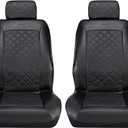 Pilot Automotive Mirage Seat Cover Pair with Microban,Black,MIC-047