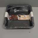 HONGBAKE 8x8 Cake Baking Pan Set, Nonstick Square Brownie Pans with Wider Grips, 2 Pieces, Heavy Duty, Grey