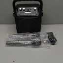 Karaoke Machine, Portable Bluetooth Speaker with 2 Wireless Microphones for Adults & Kids with Lights, Karaoke Microphone with PA System Supports USB/TF/FM/AUX for Home Party Home System Packages (Black)