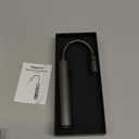 Butane Lighter Torch Long Lighter Refillable Adjustable Jet Flame Lighter Windproof Flexible with Visual Fuel Window Blow Torch for Stove BBQ Grill Fireplace Camping Kitchen (No Gas Include) - Grey (Gray)