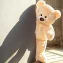 Toys Studio Giant Teddy Bear Stuffed Animal 36 inch Plush Bear Toy for Girlfriend Girls Kids Gifts Chrsitmas Valentine's Day Birthday Baby Shower Decorations