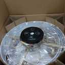 Flush Mount Ceiling Fan with Lights, 20" Low Profile Boho Ceiling Fan with Light Remote Control, Caged with 6 Speeds for Bedroom, Nursery, Living Room (White)