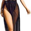 Avidlove Women One Piece Lingerie Deep V Lace Bodysuit Mosaic Lace Teddy Mesh Skirt size XL