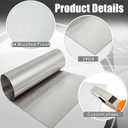 MorningRo 304 Stainless Steel Sheet 48 x 96 Inch, 24 Gauge Brushed Finish with Protective Film, Food Grade Metal Panel for Kitchen Backsplash, Countertop, Wall Panel, DIY Project Corrosion Resistant