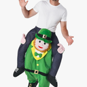 Morph Piggyback Leprechaun Costume for Adults, Leprechaun Outfit for Men, Fun St. Patrick's Day Costume, One Size