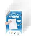 5 Pack of 24 x 36" PET Sheet/Plexiglass Panels 0.06" Thick; Use for Crafting Projects, Picture Frames, Cricut Cutting and More; Protective Film to Ensure Scratch and Damage Free Sheets