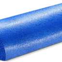 Yes4All Medium Firm Half Foam Rollers for Post-Workout Relaxation, 12/18/24/36 inch PE Foam Roll for Back Massage & Yoga Exercise
