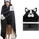 Tian Zhun Boston Terrier Gifts for Women Boston Terrier Blanket Fluffy Super Soft Flannel Adult Animal Hooded Blanket for Women Mothers Day Christmas Birthday