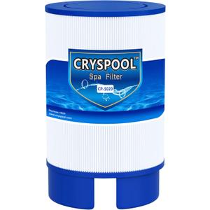 Cryspool 5020 Filter Compatible with 2009+ Spa Models (for 5 1/2 Drain Caps), Soft tub #5020, 35 Sq. Ft Spa Filter Cartridge, 1 Pack
