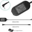 Raeisusp ACK-E10 AC Power Adapter Dummy Battery DR-E10 DC Coupler Kit Replacement LP-E10 for Canon EOS Rebel T3, T5,T6, Kiss X50, Kiss X70, Kiss X80,Kiss X90 EOS 1100D, EOS 1200D, EOS 1300D