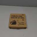 8-Pack Stainless Steel Cat Food Bowls, Shallow Whisker-Friendly Non-Slip Silicone Base Metal Dishes, Easy to Clean Indoor Feeding Flat Plates for Cat, Kitten, Small Dog (6.7")