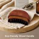 Lymphatic Contour Face Brush - Wooden Face Brush for Lymphatic Drainage - Facial Sculpting Guasha Dry Brushing Massage Tool - Contour Glow Brush Lymph Drainage Depuff Lift Brushes for Face Neck Chin