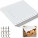 Geetery 2 Pack Bread Drawer Insert Kit, Trim to Fit Bread Storage Organizer for Kitchen Cabinet Drawers, Hdpe Drawer Cover with Adjustable Rails and Mounting Screws