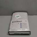 INOVADAY 100% Blackout Curtains for Bedroom, Black Out Curtains 84 Inch Long, Clip Rings Linen Blackout Drapes, Thermal Insulated Room Darkening for Living Room, 2 Panels - Beige, W50xL84