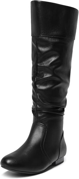 DREAM PAIRS Women's Wide Calf Knee High Pull On Fall Weather Winter Boots
Size 12