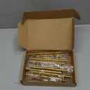 Ravinte 10 Pack 4 inch Gold Cabinet Handles Kitchen Cabinet Handles Brushed Brass Cabinet Pulls 6-3/8" Overall Length