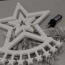 Decorations Star String Light, 350 LED 12.6ft Outdoor Light with Topper Star, 8 Lighting Modes & Timer Waterproof Fairy Twinkle Light for New Year Party Holiday (Warm White)