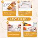 Natural Beeswax Bread Bags for Sourdough and Homemade Bread, Reusable Bread Storage Bags, XL Large Capacity, Freshness Keeping and Freezer Safe, 2 Pack | All Natural Beeswax